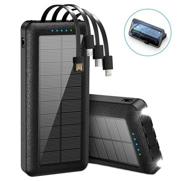 10000mAh tipo-c la Banca portatile di campeggio di energia solare del caricatore del caricatore solare del telefono con Kickstand