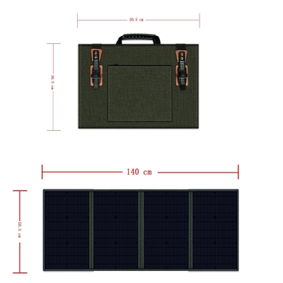 Peso leggero pieghevole policristallino portatile del pannello solare 100w per all'aperto