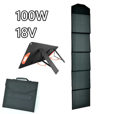 Pannello a celle solari pieghevole del pannello solare 100W 18v 5 della volta flessibile per all'aperto domestico