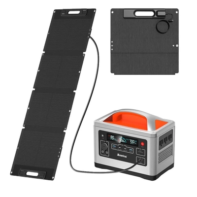 Centrale elettrica ricaricabile portatile per uso domestico con mini pannelli solari pieghevoli