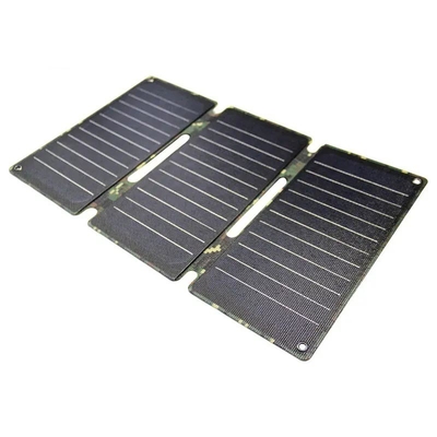 pannelli solari pieghevoli del silicio monocristallino portatile del pannello solare 21W del caricatore di 12V USB