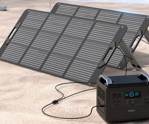 Il nero completo impermeabile di carico flessibile del pannello solare pieghevole di Mini Outdoor 100w