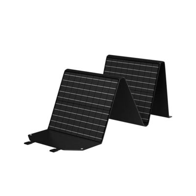 Pannello solare pieghevole portatile flessibile nero 100w per il caricatore/il campeggio del computer portatile all'aperto