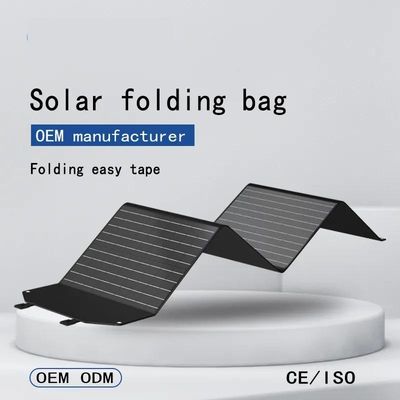 Pannello solare pieghevole portatile flessibile nero 100w per il caricatore/il campeggio del computer portatile all'aperto
