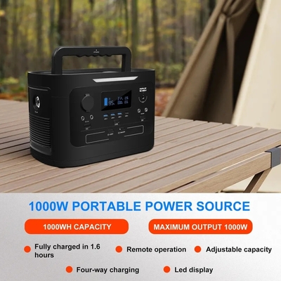 Stazione portatile 1000W della Banca di energia solare Lifepo4 del litio all'aperto per il campeggio automatico