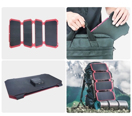 28w ha piegato la tasca flessibile 12v/15v dei pannelli solari di Sunpower con i corredi di potere per accamparsi