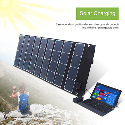 Pannello solare pieghevole portatile 120W impermeabile per il campeggio all'aperto