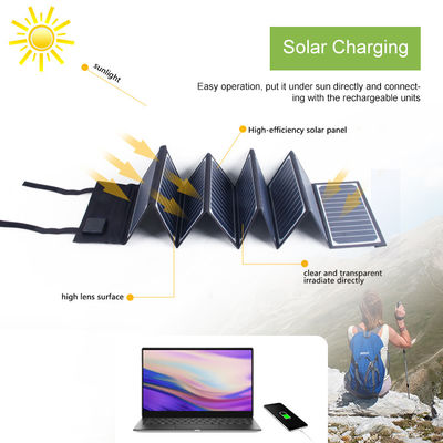 Pannello solare pieghevole da 60 W portatile con tecnologia ETFE USB-C