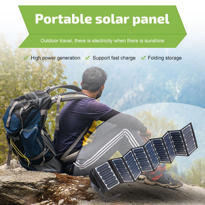 Pannello solare pieghevole da 60 W portatile con tecnologia ETFE USB-C