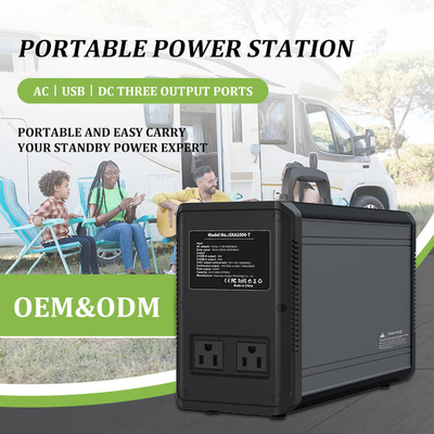 Centrale elettrica portatile della centrale elettrica portatile della batteria Lifepo4 per il frigorifero 1000wh
