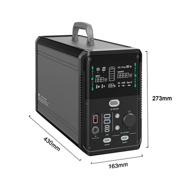 1000W 2000W Li Ion Power Station Emergency Solar ha alimentato Mini Generator per all'aperto