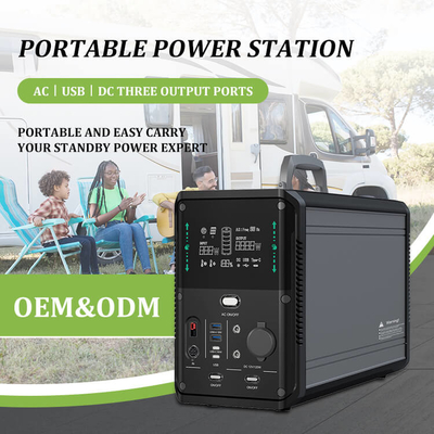 generatore solare all'aperto portatile di 1500w 1380Wh per il rifornimento di alimentazione di emergenza domestico di campeggio