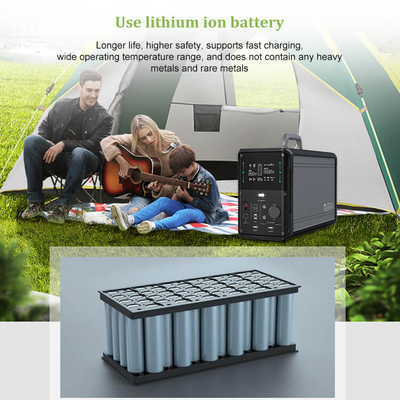 Batteria solare portatile del generatore 1500wh Lifepo4 con lo sbocco puro di CA della sinusoide
