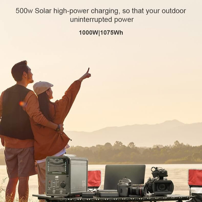 1000W 2000W Li Ion Power Station Emergency Solar ha alimentato Mini Generator per all'aperto