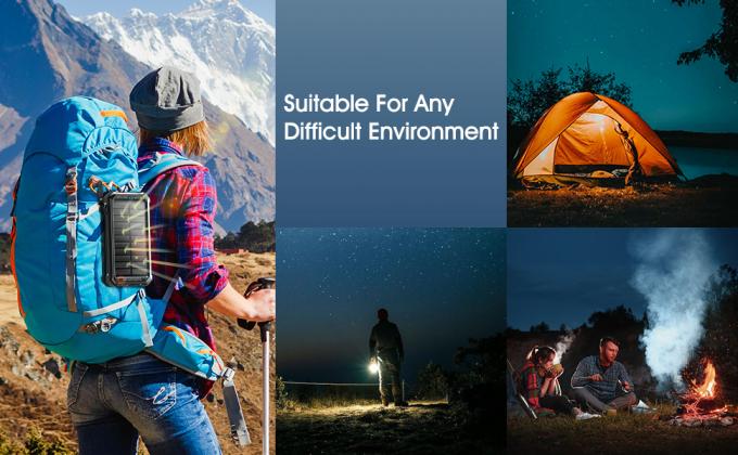 Caricatore solare portatile impermeabile 26800mAh della Banca di potere IPX5 con 3 cavi incorporati 2