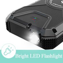 Caricatore solare senza fili portatile 18W QC3.0 della Banca di potere con 4 uscite 4